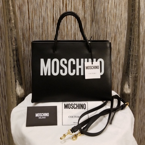 Moschino Handbags - 💯% AUTHENTIC MOSCHINO LOGO TOTE
